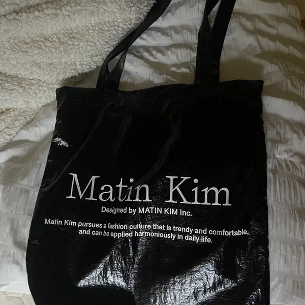 [BUNJANG] Matin Kim Black Shopper Bag / [Matin Kim] 블랙 쇼퍼백____급처