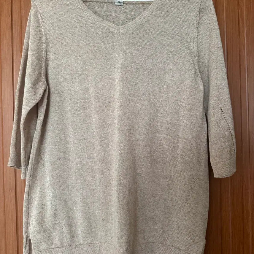 [BUNJANG] Raphia Linen Knit (Beige) / 라삐아프 린넨 니트