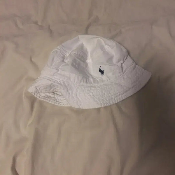 [BUNJANG] Polo Ralph Lauren Bucket Hat White / 폴로 랄프로렌 벙거지 모자 화이트
