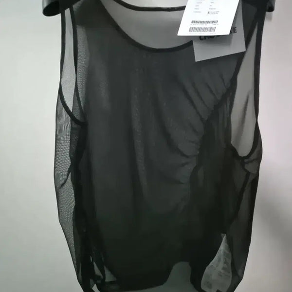 [BUNJANG] Lucky Chouette Mesh Sleeveless Top / (새상품)럭키슈에뜨 메쉬 나시티