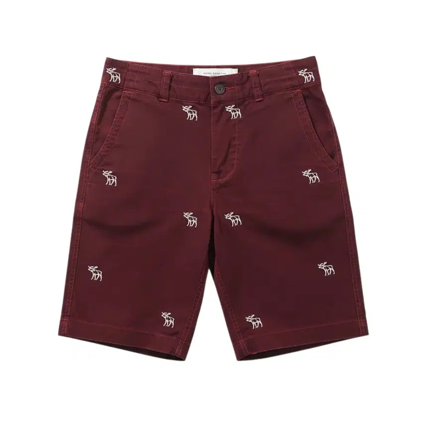 [BUNJANG] Abercrombie Burgundy Cotton Shorts Size 32 / 남성30/ 아베크롬비 버건디 코튼 반바지 32-104