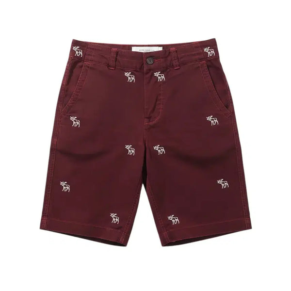 [BUNJANG] Abercrombie Burgundy Cotton Shorts Size 32 / 남성30/ 아베크롬비 버건디 코튼 반바지 32-104