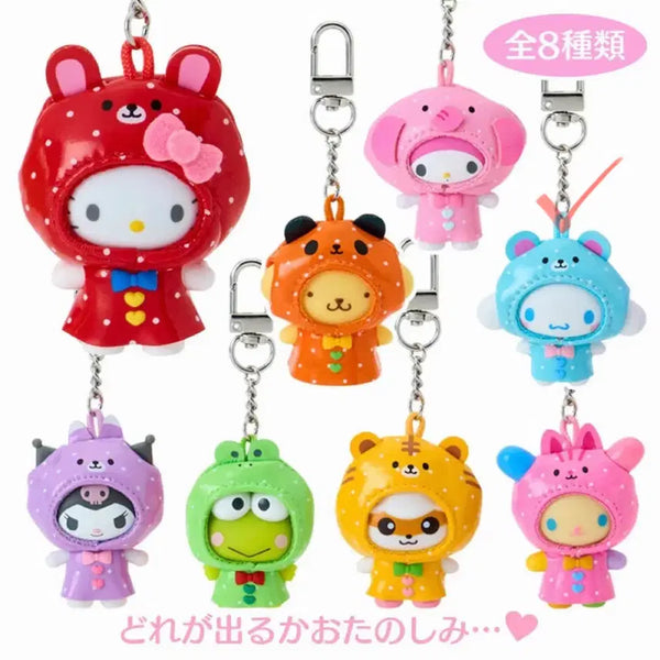 [BUNJANG] Sanrio Chibitomo 4th Series Raincoat Cinnamoroll Keychain Holder / 산리오 오리지널 치비토모 4탄 우비 시리즈 치비토모 시나모롤 키링 키홀더