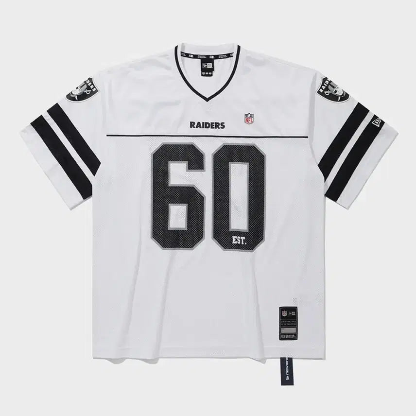 [BUNJANG] Las Vegas Raiders Fan Wear T-Shirt White / NFL 라스베이거스 레이더스 팬 웨어 티셔츠 화이트