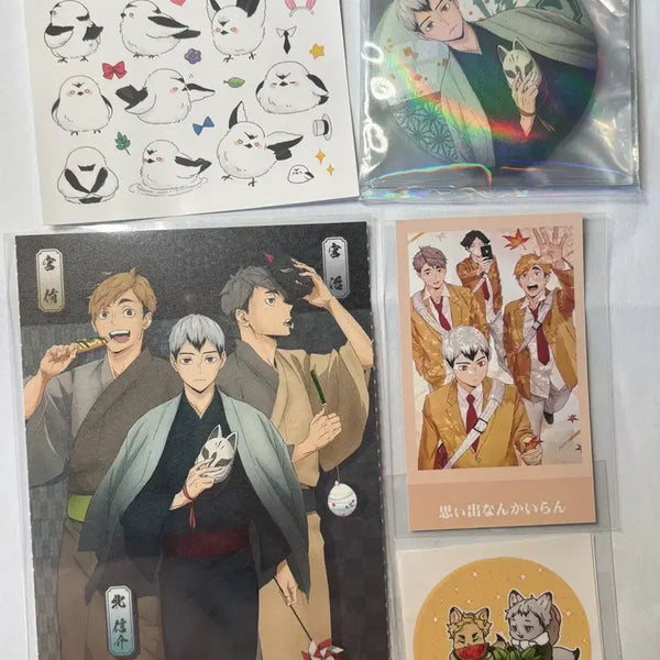 [BUNJANG] Haikyuu!! Inarizaki Goods Set (Acrylic Stand, Postcard, Sticker) / 하이큐 이나리자키 굿즈 세트 (아크릴 스탠드, 엽서, 스티커)