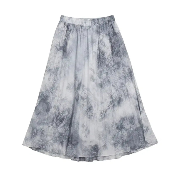 [BUNJANG] STABLE Floral Pleated Skirt / 여성F/ STABLE 플로럴 주름스커트 32-115