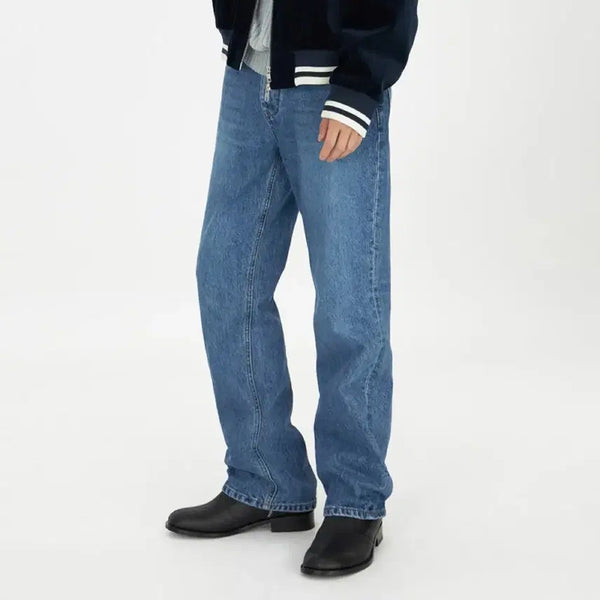 [BUNJANG] Yousse Straight Denim Medium Blue / (28) 유스 스트레이트 데님 미디움 블루