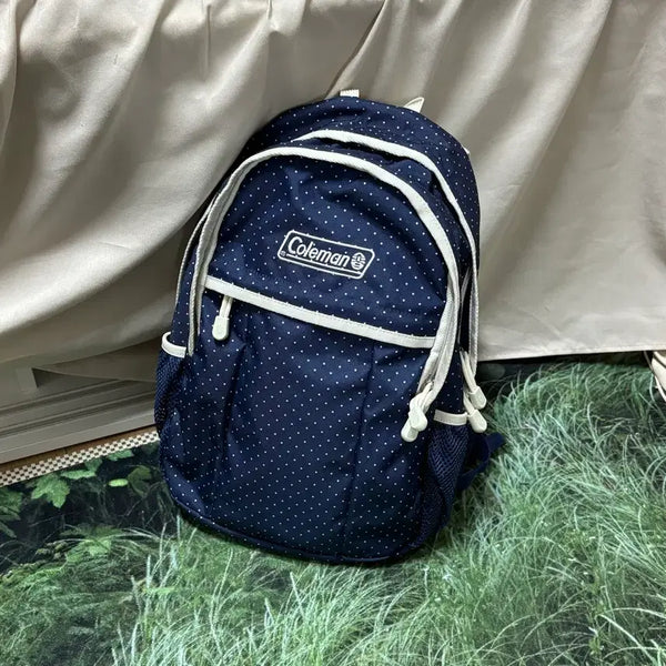 [BUNJANG] Coleman Dot Backpack / 콜맨 도트 백팩 일본 빈티지 모리걸 하구미 마루 카모메산장 카메