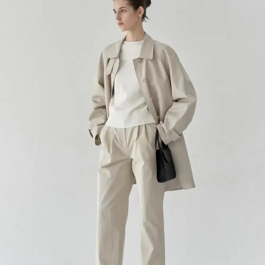 [BUNJANG] Lerobe Classic Half Trench Coat / Lerobe 르로브 클래식 하프 트렌치 코트