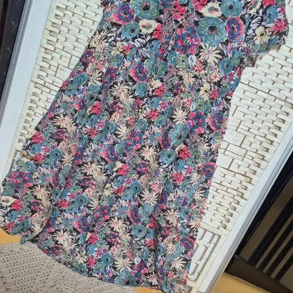 [BUNJANG] 100% Punggi Silk Long Dress / 미사용!풍기인견100%원피스88~날씬99