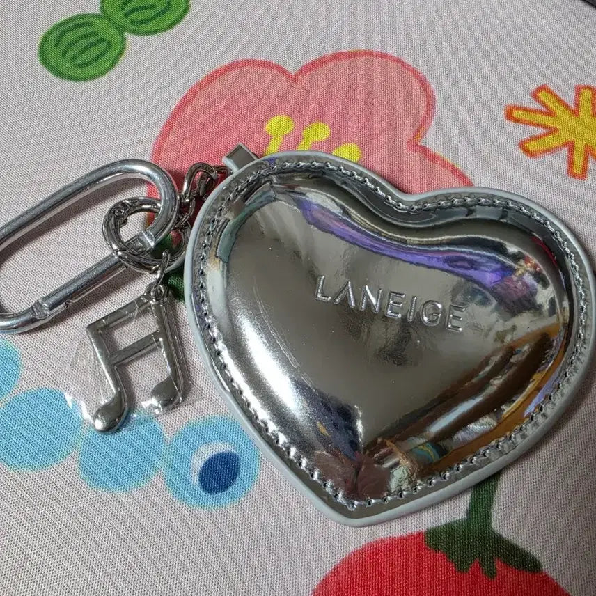 [BUNJANG] LANEIGE Official Lip Tint Heart Mirror Keychain New / 정품+새상품) 라네즈 립틴트 하트 거울 키링