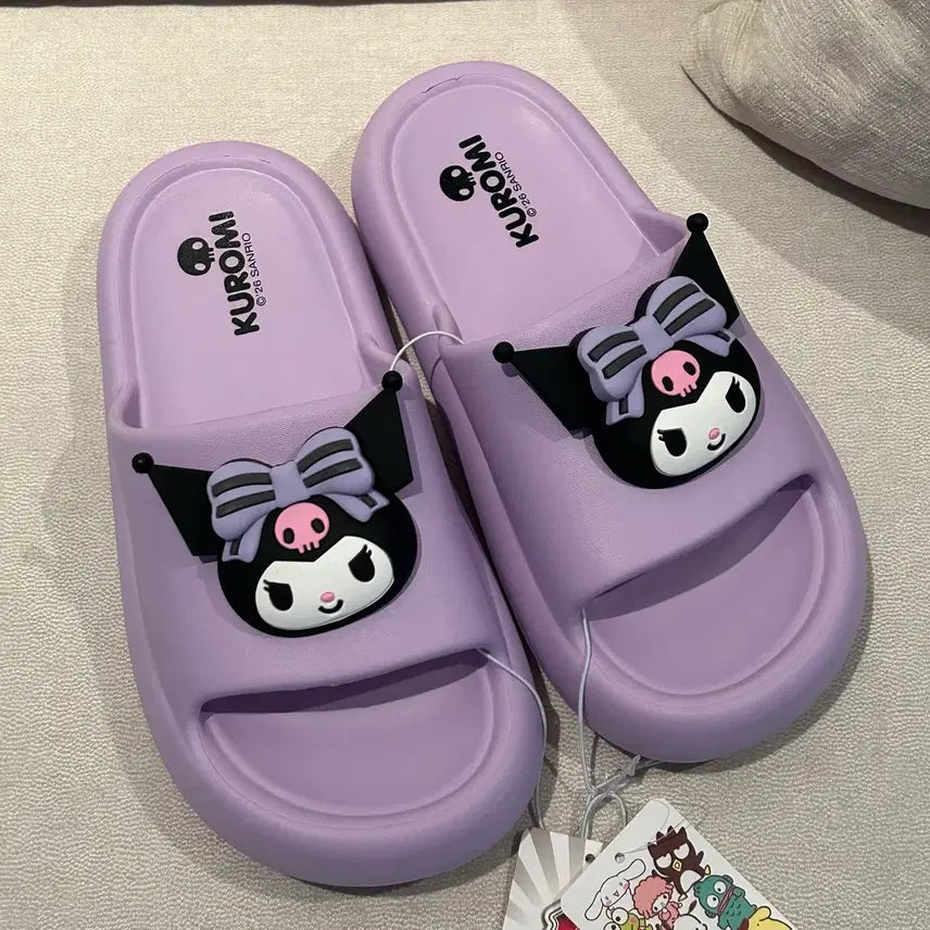 [BUNJANG] Sanrio Kuromi 3D Slippers / 산리오 쿠로미 입체 슬리퍼