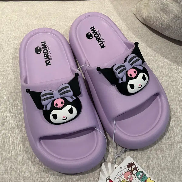 [BUNJANG] Sanrio Kuromi 3D Slippers / 산리오 쿠로미 입체 슬리퍼