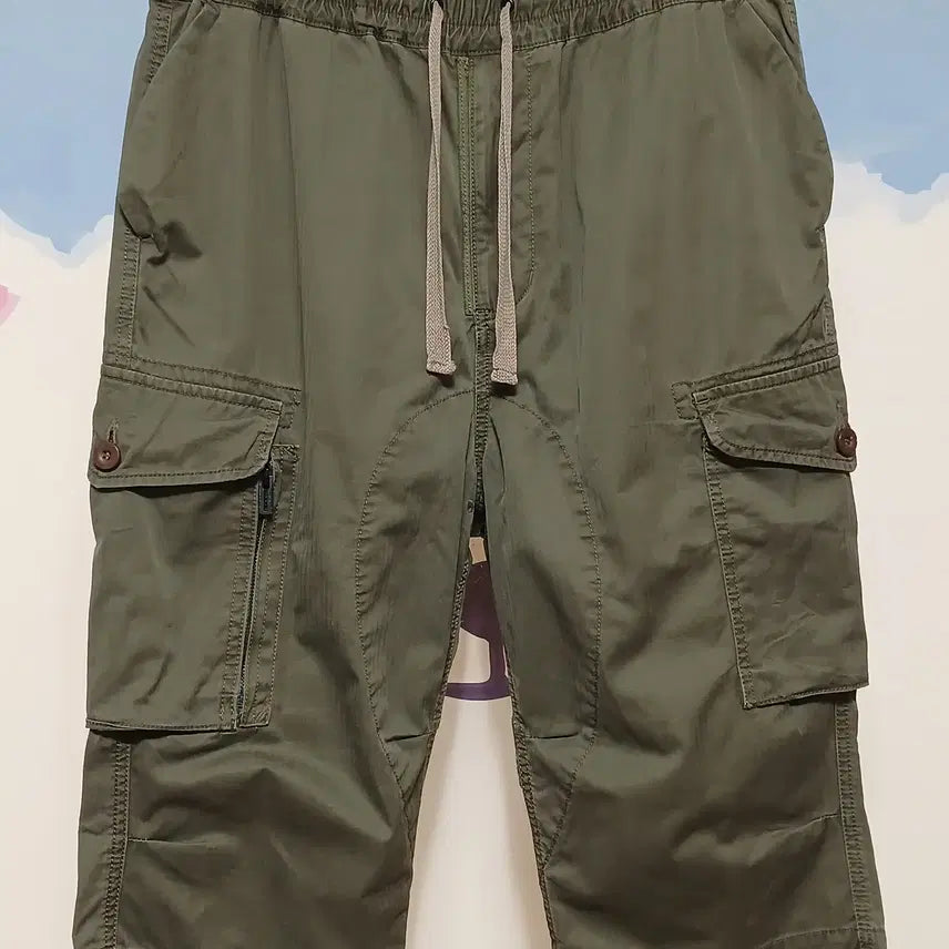 [BUNJANG] Non-Native Cargo 7-Length Pants Khaki / (2) 논네이티브 카고 7부 바지