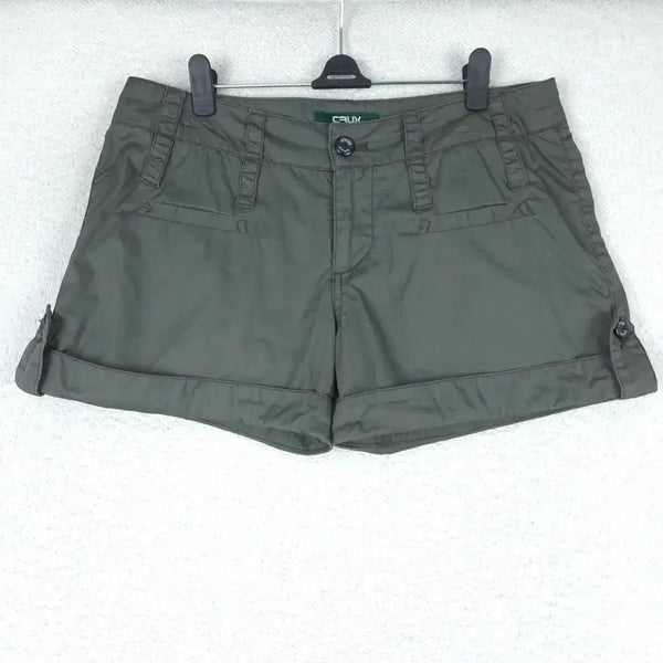 [BUNJANG] CRUX Women's Khaki Roll-Up Shorts (Size 28-29) / CRUX 여성 카키색 롤업 반바지(28~29)