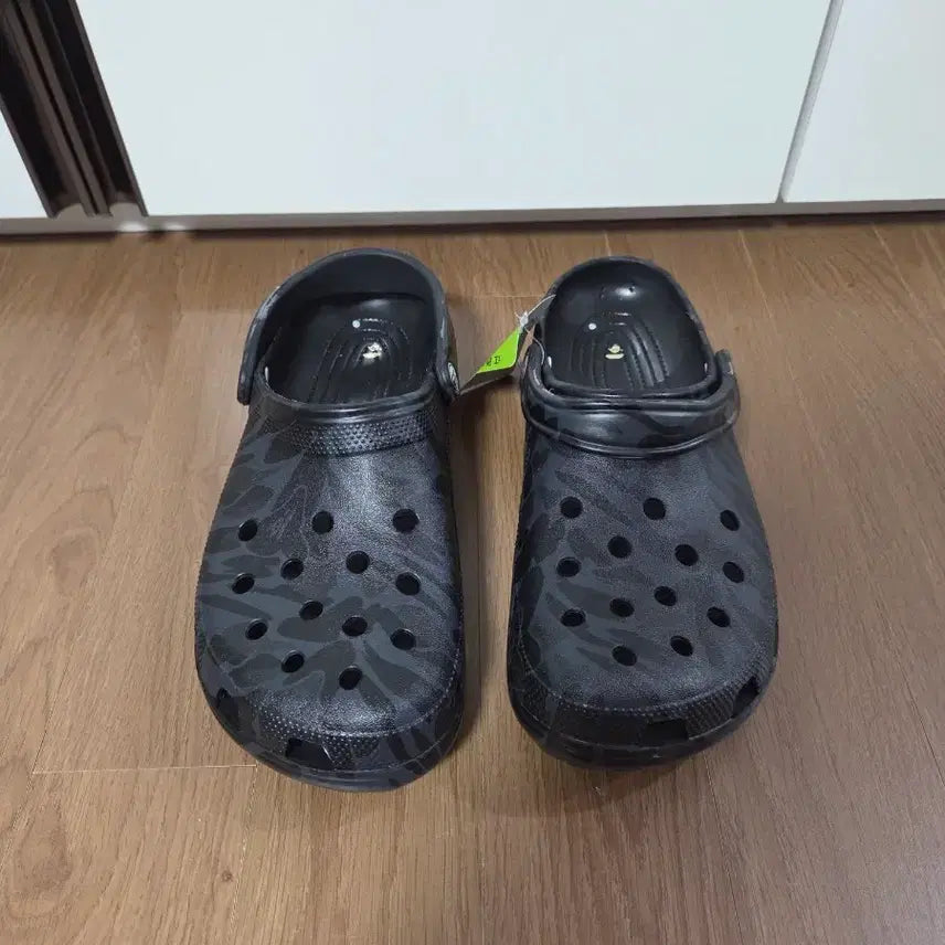 [BUNJANG] BAPE Camo Clogs Black / 새상품/베이프 카모 클로그 블랙