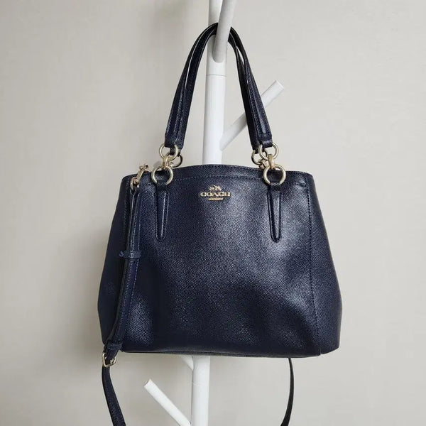 [BUNJANG] Coach Women's Tote Bag Navy / 코치 여성 토트백 네이비