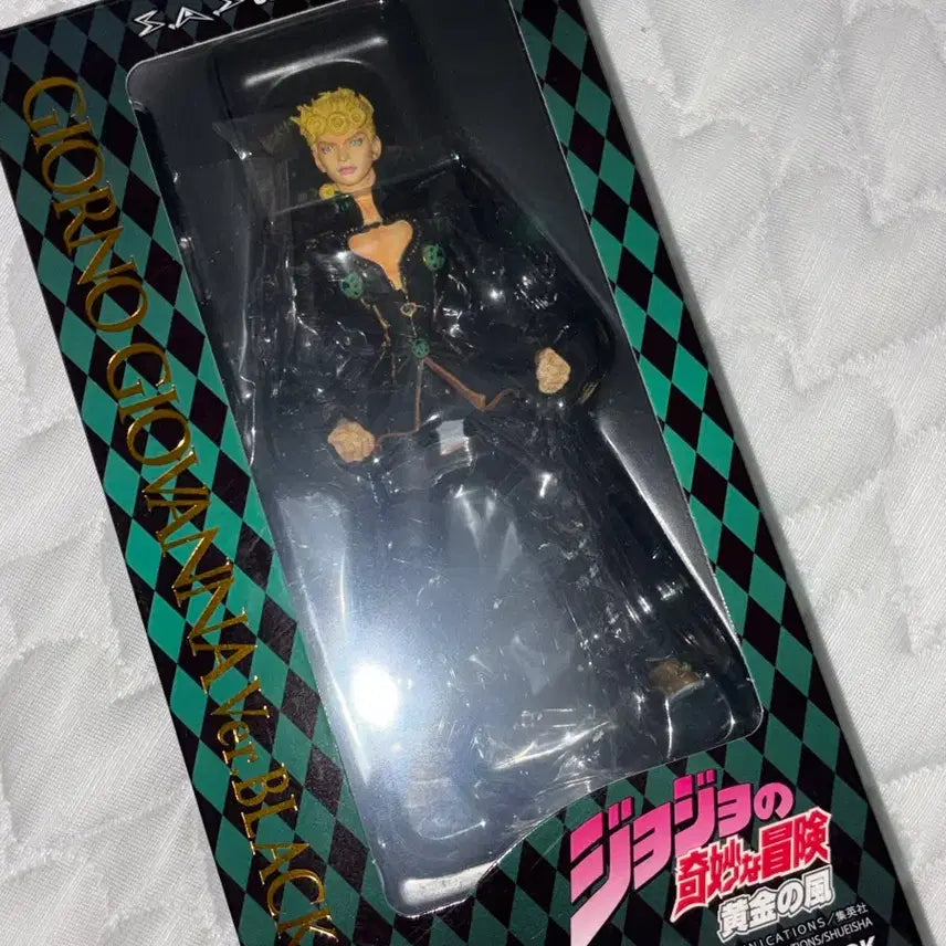 [BUNJANG] JoJo's Bizarre Adventure Giorno Giovanna Super Action Statue Black / 급처) 죠죠 죠르노 죠바나 초상가동 블랙