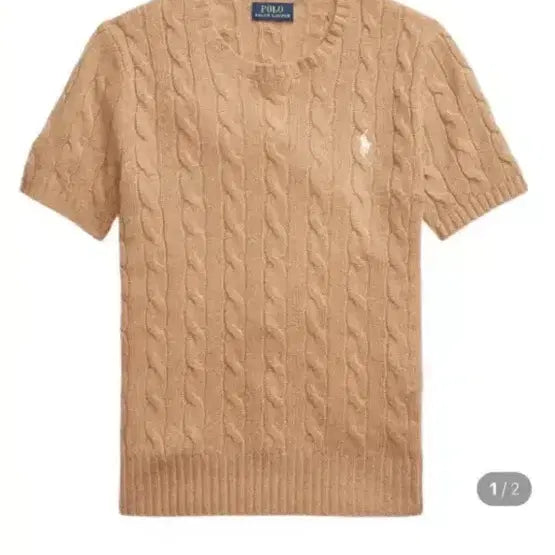 [BUNJANG] Polo Ralph Lauren Cashmere Knit Sweater / 폴로 캐시미어 니트 해은 나언 착용 카멜