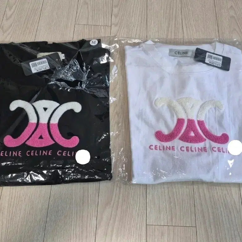 [BUNJANG] Celine Triomphe Logo T-Shirt / 새상품)셀린느 트리옹프 로고 반팔티 화이트 /블랙