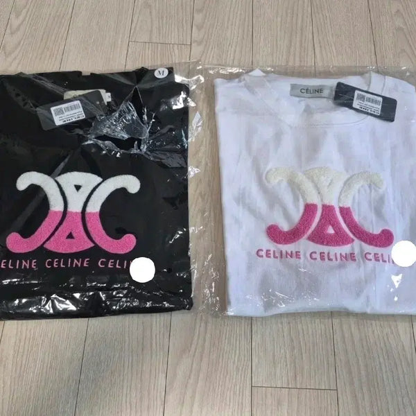 [BUNJANG] Celine Triomphe Logo T-Shirt / 새상품)셀린느 트리옹프 로고 반팔티 화이트 /블랙