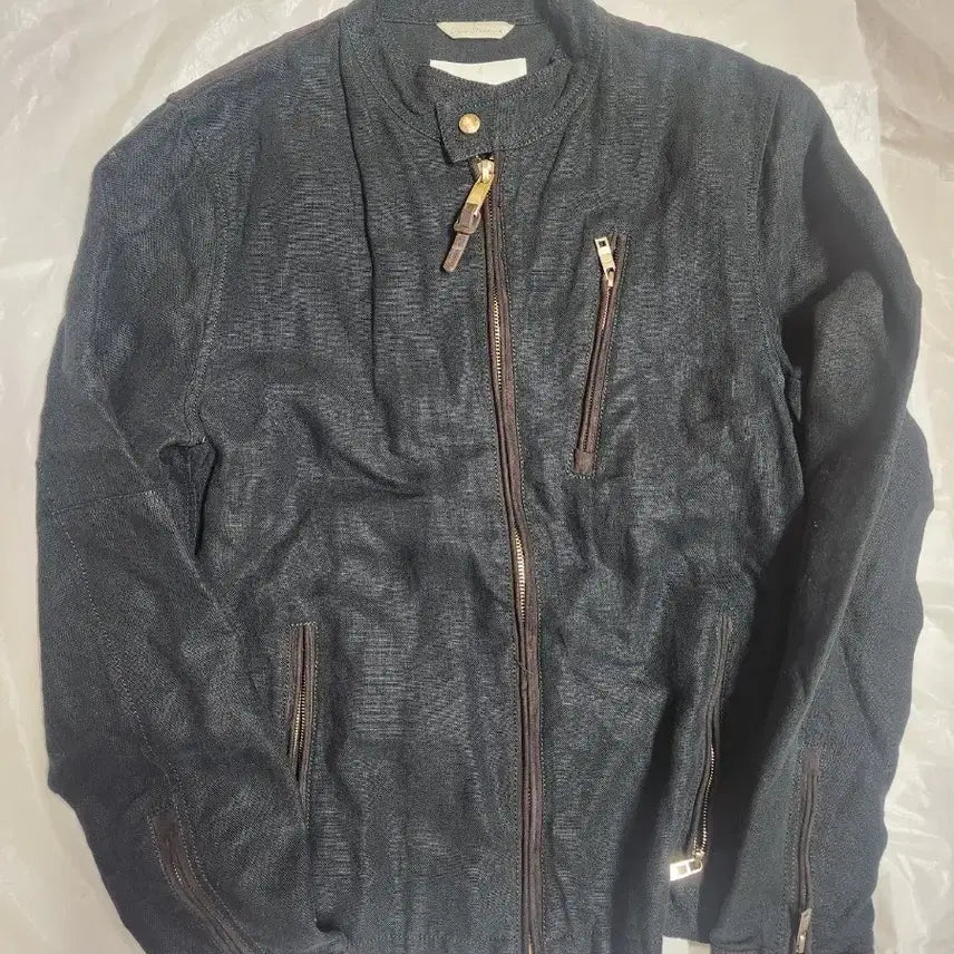 [BUNJANG] Zara 100% Linen Blouson Jacket / 자라 100% 린넨 블루종 자켓