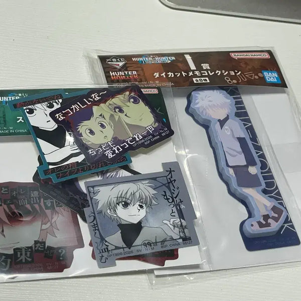[BUNJANG] Hunter x Hunter Zoldyck Family Sticker Memo Pad Set - Killua & Gon / 헌터헌터 쿠지 조르딕가 스티커 메모지 떡메 키르아 곤