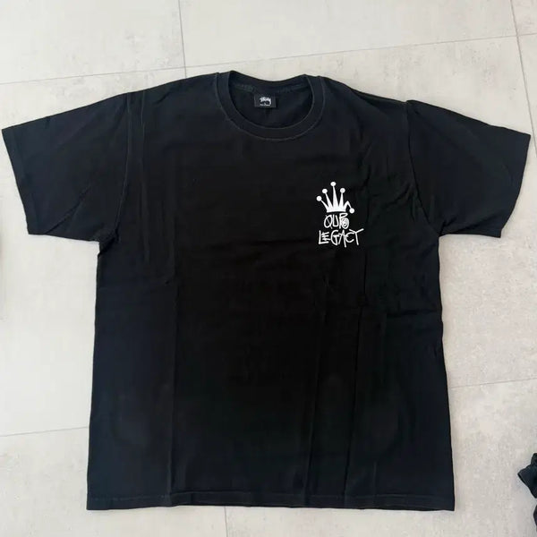 [BUNJANG] Stussy x OUR LEGACY Crown Short Sleeve T-Shirt L / 스투시 아워레가시 크라운 반팔 티셔츠 L