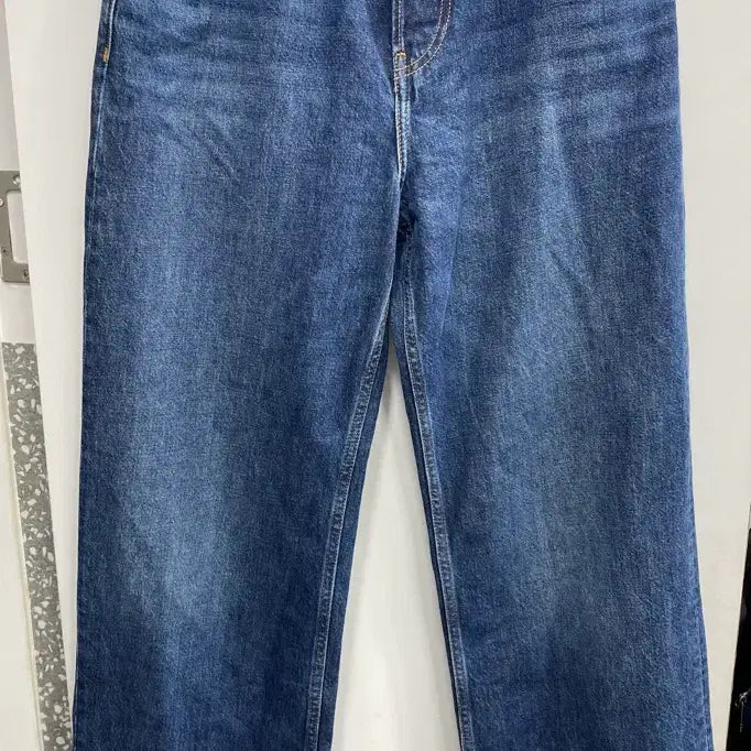 [BUNJANG] GANNI Wide Denim Pants (Size 30) / [30인치/상태우수] GANNI 가니 정품 백화점판 와이드 데님 팬츠