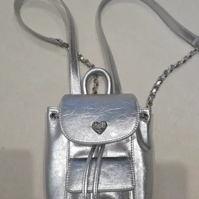 [BUNJANG] Noirnine Bebe Chain Leather Backpack / 누아르나인 베베 체인 레더 백팩