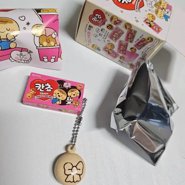 [BUNJANG] Kanzhou Authentic Squishy Miniature Keychain Ribbon / (새상품) 칸쵸 정품 말랑이 스퀴시 미니어처 키링 리본