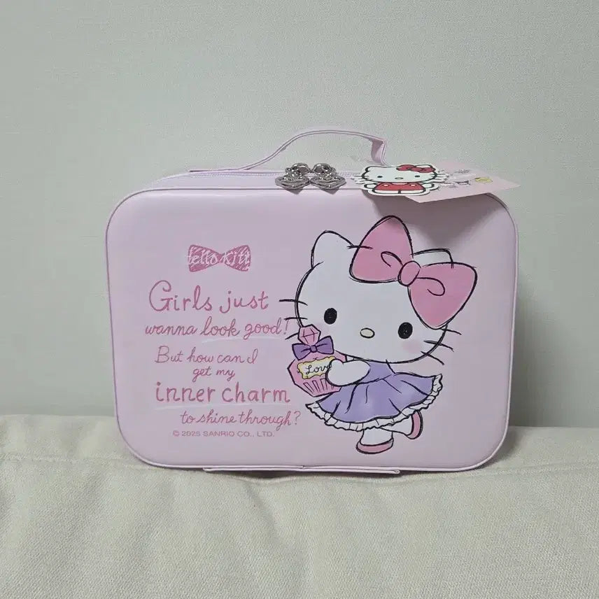 [BUNJANG] Sanrio Hello Kitty Pink Makeup Box / 키티 핑크 메이크업 박스