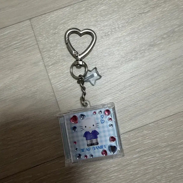[BUNJANG] Hello Kitty Daniel Heart Star Charm Keychain / 헬로키티 다니엘 키링