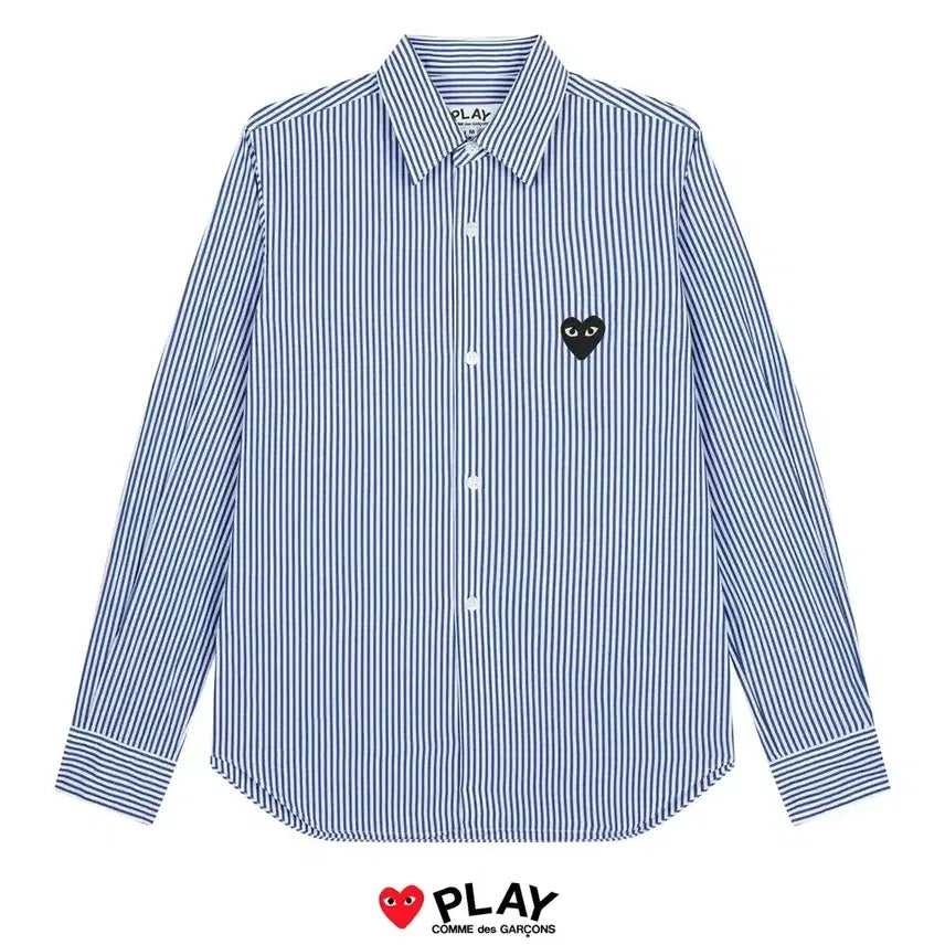 [BUNJANG] Comme des Garçons PLAY Striped Shirt XL / 꼼데가르송 플레이 스트라이프 셔츠 XL