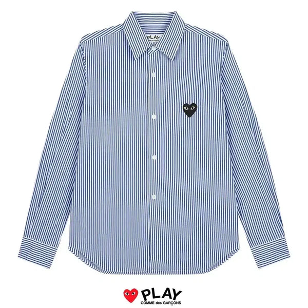 [BUNJANG] Comme des Garçons PLAY Striped Shirt XL / 꼼데가르송 플레이 스트라이프 셔츠 XL