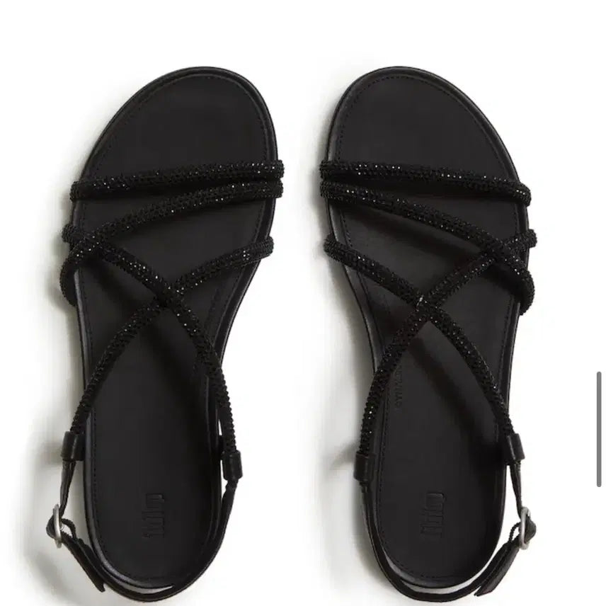 [BUNJANG] Fitflop Gracia Crystal Strappy Backstrap Sandals / 핏플랍 여성 그라시에 크리스탈 스트래피 백스트랩 샌들