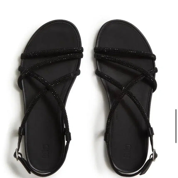 [BUNJANG] Fitflop Gracia Crystal Strappy Backstrap Sandals / 핏플랍 여성 그라시에 크리스탈 스트래피 백스트랩 샌들