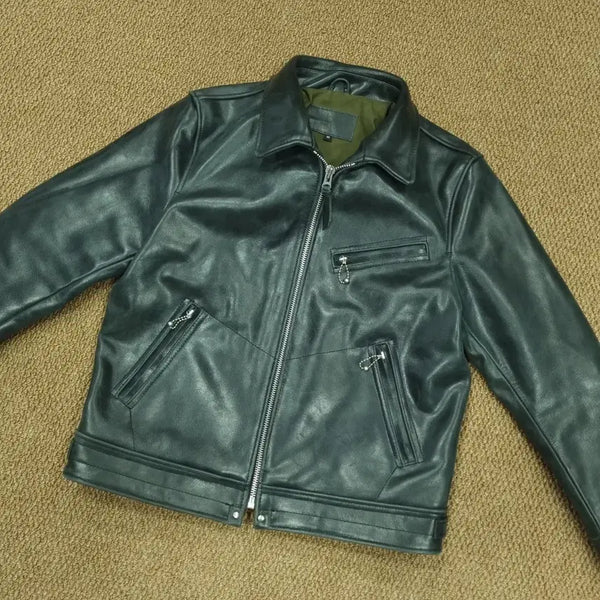 [BUNJANG] Real Cowhide Leather Jacket / 나파레더 소가죽 자켓