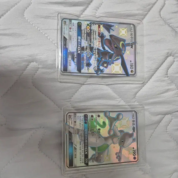 [BUNJANG] Rayquaza GX / Mewtwo GX Pokémon Card Set / 레쿠쟈GX / 뮤츠GX 포켓몬 카드