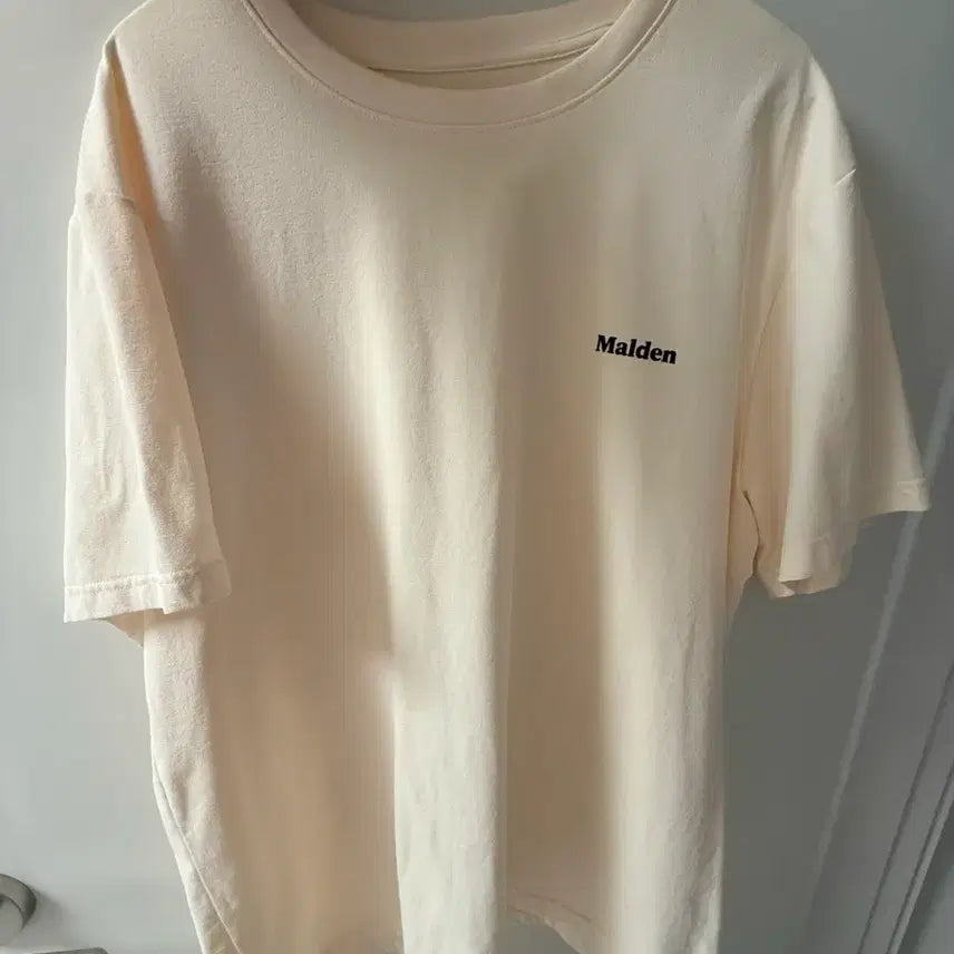[BUNJANG] Malden Short Sleeve T-Shirt Beige / Malden 반팔 티셔츠 베이지