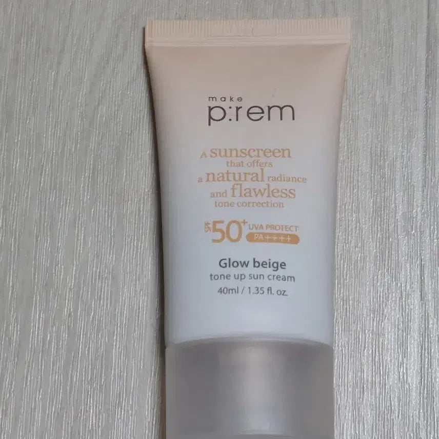 [BUNJANG] Make P:rem Glow Beige Tone-Up Sun Cream / 메이크프렘 글로우 베이지 톤업 선크림