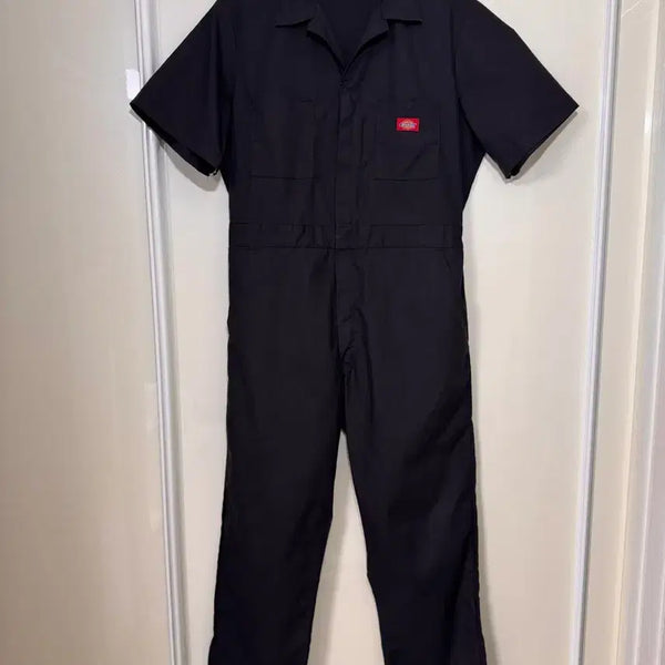 [BUNJANG] Dickies Short Sleeve Coverall Jumpsuit Black (42-SHORT) / 디키즈 반팔 커버롤 점프수트 블랙 (42-SHORT)