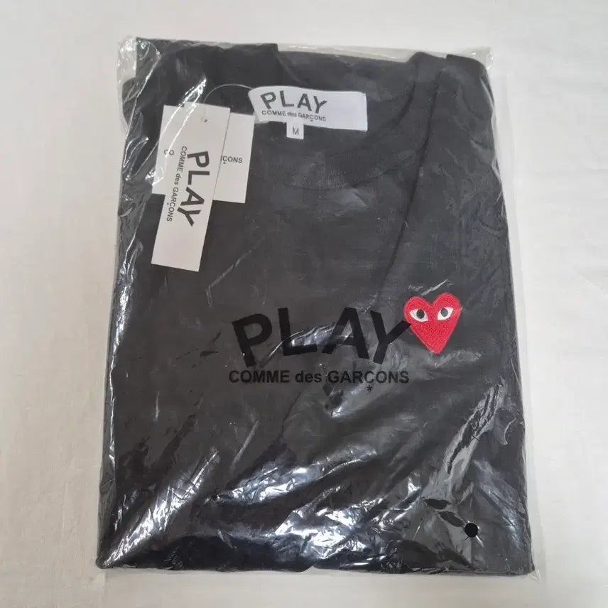 [BUNJANG] Comme des Garçons PLAY Long Sleeve T-Shirt Black M / 꼼데가르송 PLAY 롱슬리브 블랙 (M)꼼데가르송 PLAY 라인 긴팔