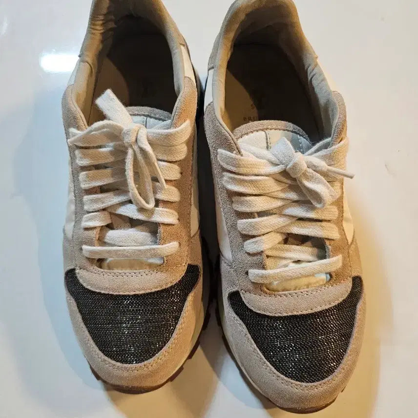 [BUNJANG] Brunello Cucinelli Women's Loafers Beige/White Size 38 (US 7.5) / 브루넬로 쿠치넬리 슈즈 38  240사이즈