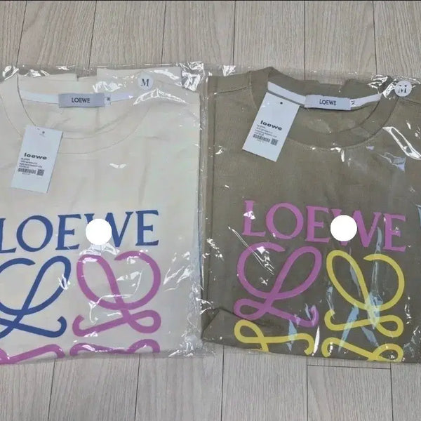 [BUNJANG] ROAIBE Signature Logo Short Sleeve T-Shirt (Ivory/Khaki) M Size / 새상품)로애베 반팔티 (아이보리/카키) M사이즈