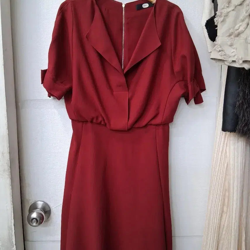 [BUNJANG] DEWL Women's Red Dress Size 55 / 듀엘  여성 원피스 레드 55