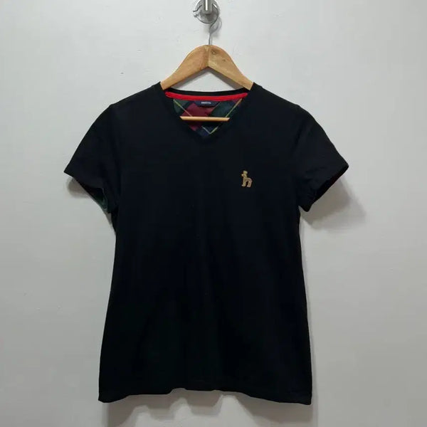 [BUNJANG] Hazzys Women's V-Neck Short Sleeve T-Shirt S / 헤지스 여성 브이넥 반팔 S
