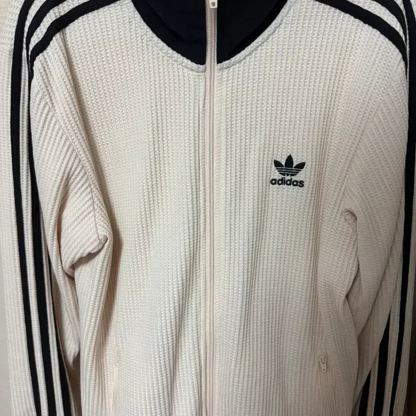 [BUNJANG] Adidas Beckenbauer Waffle Track Top White JW0109 / 아디다스 와플 베켄바우어 트랙탑 집업 윈더 화이트 JW0109