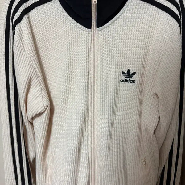 [BUNJANG] Adidas Beckenbauer Waffle Track Top White JW0109 / 아디다스 와플 베켄바우어 트랙탑 집업 윈더 화이트 JW0109