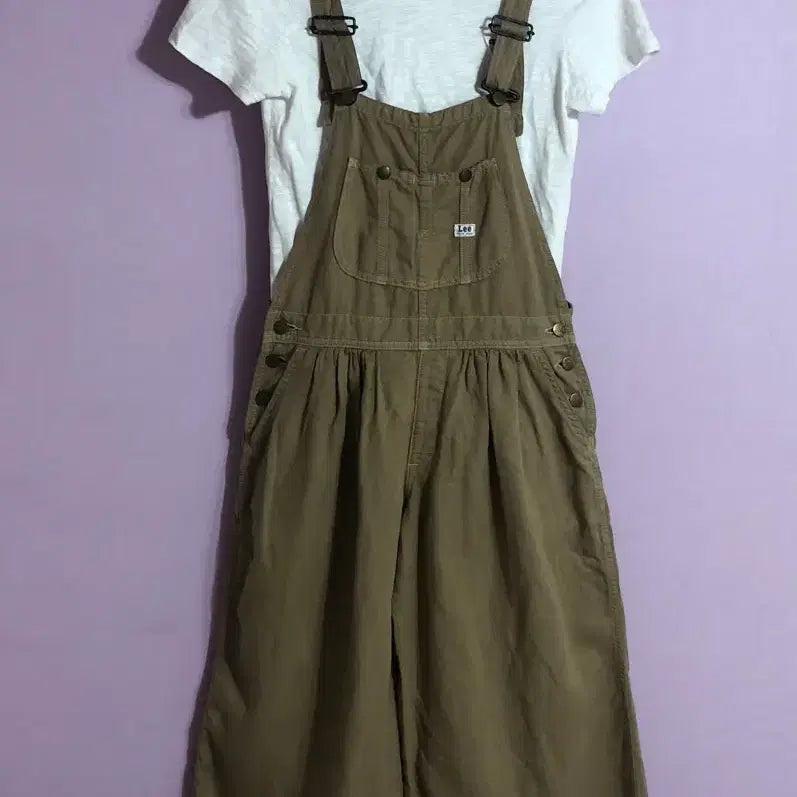 [BUNJANG] Lee Overall Pants Khaki / 리 오버롤 팬츠 카키색